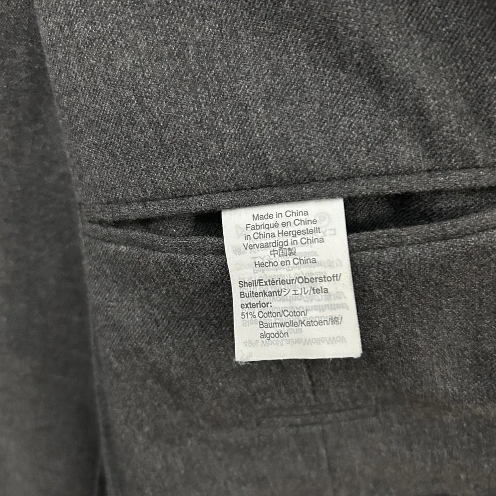 J Crew Blazer Mens 40R Gray Ludlow Slim Fit Cotton Wool Two Button Sport Moon‎